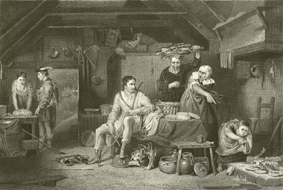 Alfred in de hut van de herder door David Wilkie